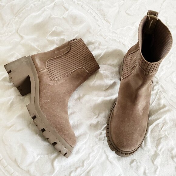 Steve Madden Zappa Lug Sole Bootie Size 7.5 New - Picture 2 of 5